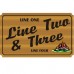 21x48 Custom Carved Wooden Sign (Both Sides)