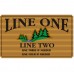 36x60 Custom Carved Wooden Sign (One Side)