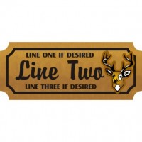 8x18 Custom Carved Wooden Sign (One Side)